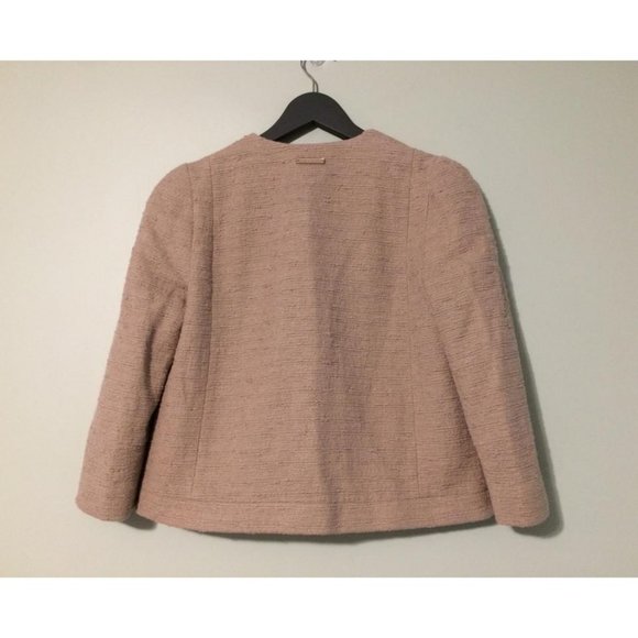 Twin Set Italy Ribbon Embellished Tweed Jacket NWT Retail $588 - Picture 3 of 4